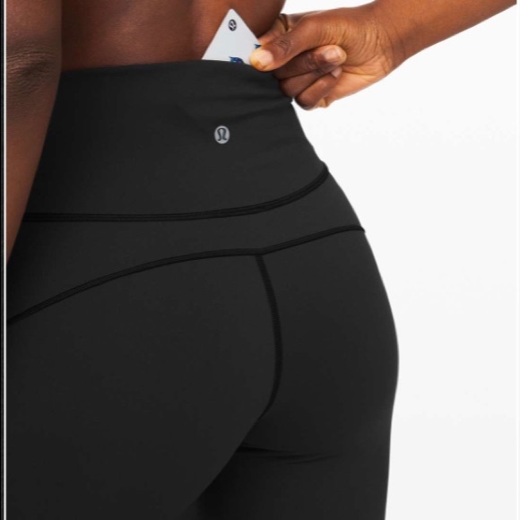 Black Lululemon In Movement Leggings - Picture 3 of 7